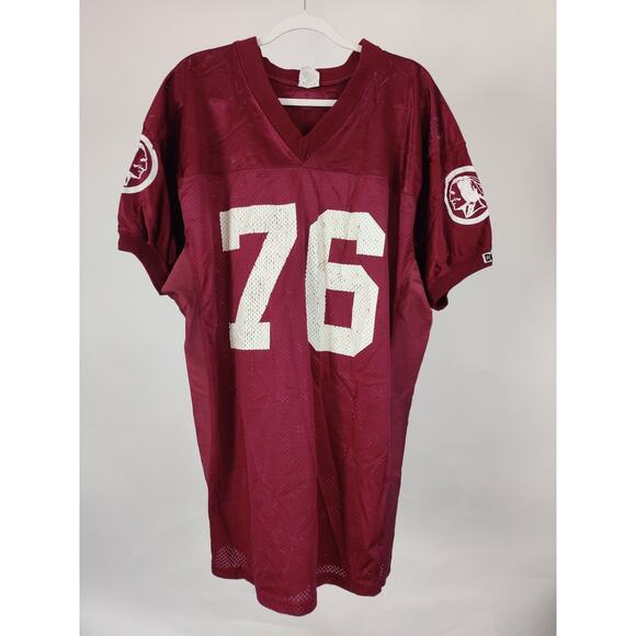 Allison Athletic Washington Redskins Men’s Jersey #76 XXL Burgundy - Used - Picture 1 of 9
